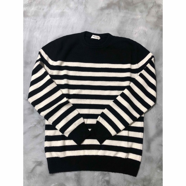saint laurent paris サンローラン ボーダーニット 2022特集 12740円