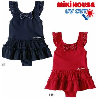 ミキハウス(mikihouse)のミキハウス　水着　80サイズ　赤(水着)