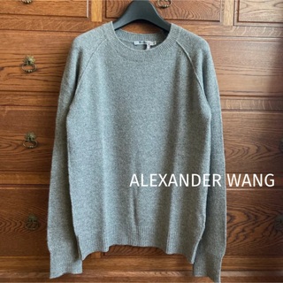 アレキサンダーワン(Alexander Wang)のALEXANDER WANGアンゴラ入　グレーニット　クリーニング済(ニット/セーター)