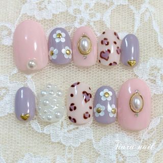 SALE現品♡ヒョウ柄ネイルチップ