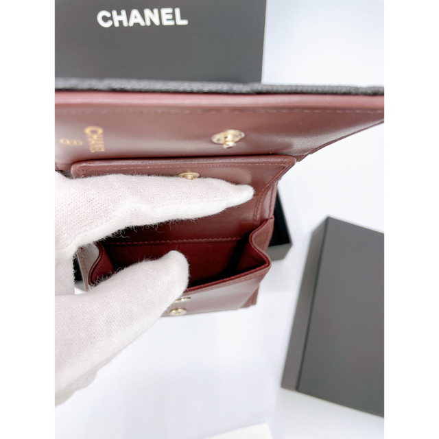 CHANEL - 新作 23プレ シャネル 2つ折り財布 ミニウォレット CHANEL - 新作 23プレ シャネル 2つ折り財布 ミニウォレット