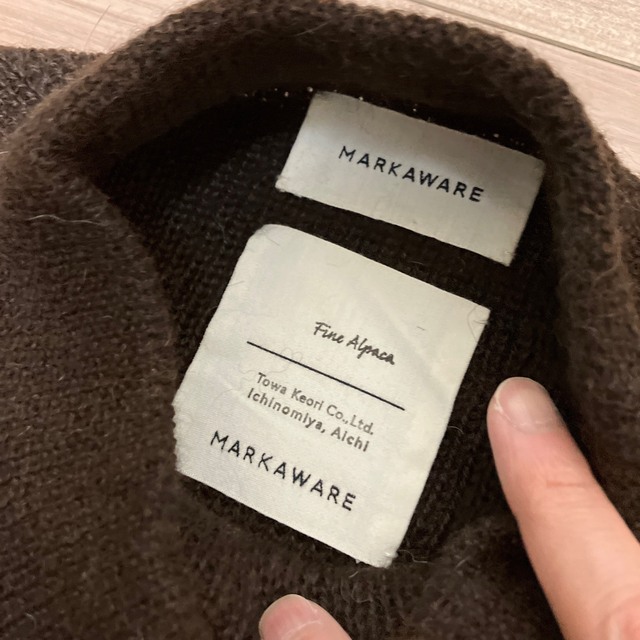 MARKAWEAR - MARKAWARE ALPACA FUR CREW NECK ニット セーターの通販