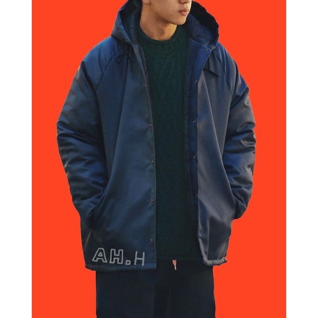 Lサイズ〈ASW〉HOODED COACH JACKET AH.Hナイロンジャケット