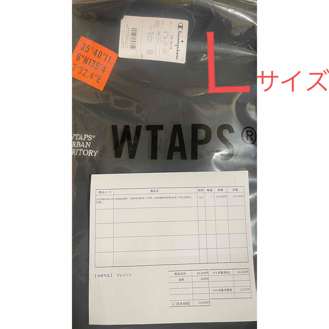 WTAPS ACADEMY CREW NECK CTPL CHAMPION  ＬサイズＬ