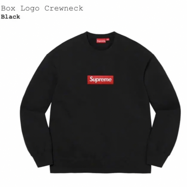 メンズ【1度着用】supreme boxlogo 黒 2022FW【L】