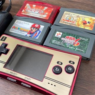 ニンテンドウ(任天堂)のお値下げ　ゲームボーイミクロ　ファミコンカラー　20周年 ソフト付き(携帯用ゲーム機本体)