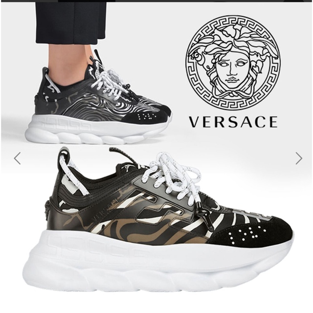 VERSACE★ゼブラスニーカー42