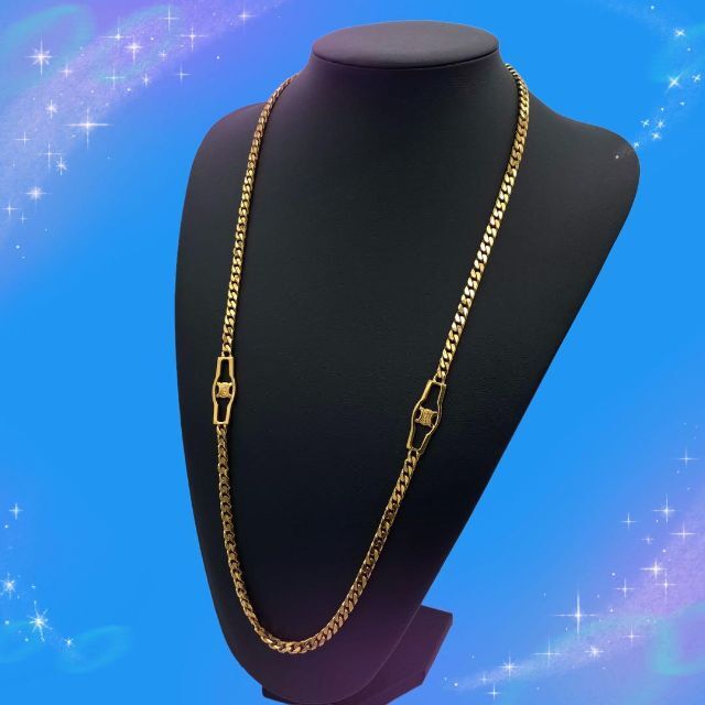 《美品》 セリーヌ マカダム 喜平 ネックレス ゴールド - 1