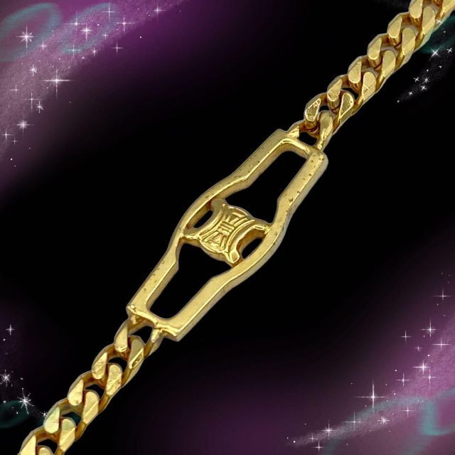 《美品》 セリーヌ マカダム 喜平 ネックレス ゴールド - 5