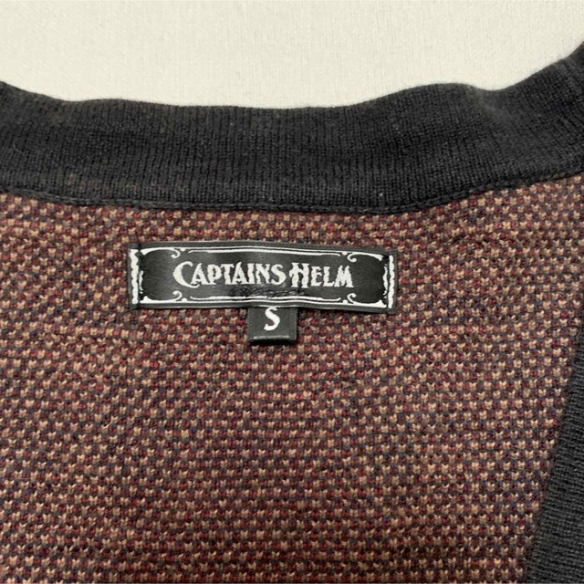 【CAPTAINS HELM】キャプテンズヘルム ニットカーディガン 幾何学柄 メンズのトップス(カーディガン)の商品写真