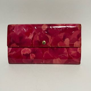 ルイヴィトン(LOUIS VUITTON)の【美品】ルイヴィトン 長財布 イカットフラワー ヴェルニ(財布)