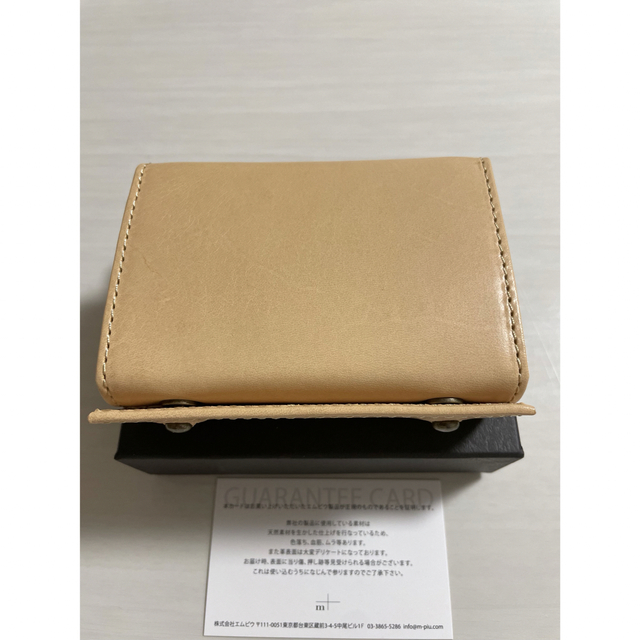 無料発送 エムピウ ミッレフォッリエ 新品!m+ - m+ Ⅱ P27 ヌメ TAN