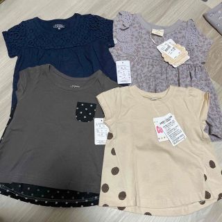 【新品未使用】女の子 90センチ　ティシャツ　まとめ売り　セット(Tシャツ/カットソー)