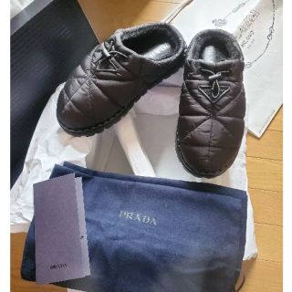 極美品】PRADA パデッドナイロン サボ-
