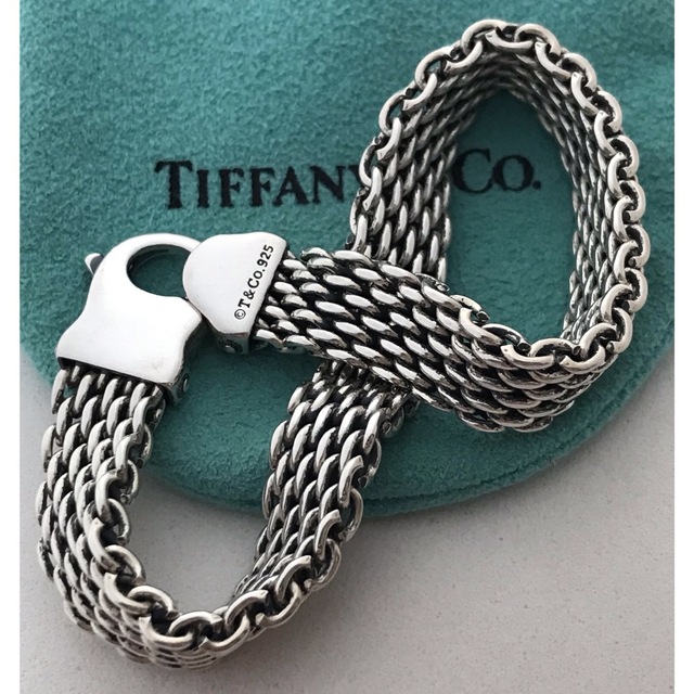本物保証! Tiffany & Co. - Tiffany ヴィンテージメッシュ ブレスレット ブレスレット+バングル 本物保証! Tiffany & Co. - Tiffany ヴィンテージメッシュ ブレスレット ブレスレット+バングル