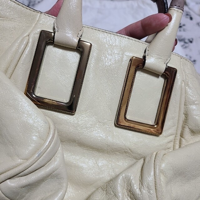 美品　Chloe　クロエ　エテル　白　ホワイト　クリーム　ショルダーバッグ