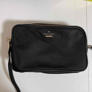 ケイトスペードニューヨーク(kate spade new york)のケイトスペード ナイロン ショルダーバッグ 黒 中古品(ショルダーバッグ)