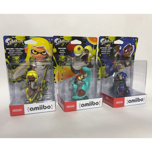 Nintendo Switch(ニンテンドースイッチ)のスプラトゥーン　amiibo3セット エンタメ/ホビーのフィギュア(ゲームキャラクター)の商品写真