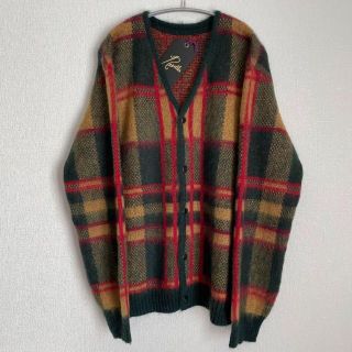 モヘアカーディガン M tartan タータン 22aw mohair | venezafoods.com.br