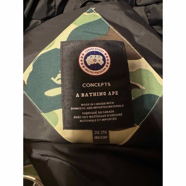 A BATHING APE(アベイシングエイプ)のA BATHING APE CANADA GOOSE ジャケット メンズのジャケット/アウター(ダウンジャケット)の商品写真