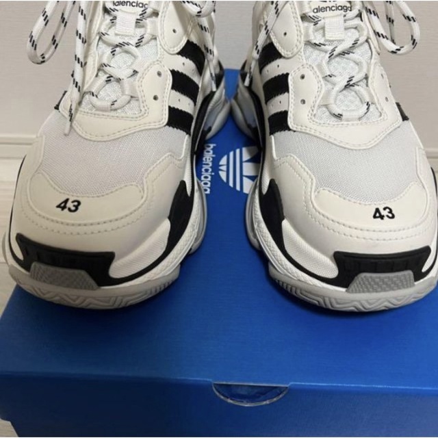 [超美品] balenciaga adidas triples サイズ43