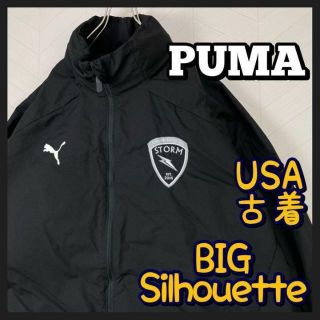 プーマ(PUMA)のUSA古着 プーマ トラックジャケット ナイロン 刺繍ロゴ ビックサイズ XXL(ナイロンジャケット)