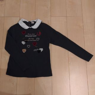 メゾピアノジュニア(mezzo piano junior)のmezzo piano juniorゾピアノジュニア　長袖　カットソー　M(Tシャツ/カットソー)