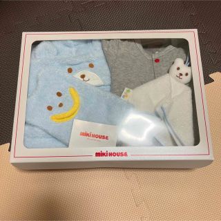 新品未使用 ミキハウス お祝い オーバーオール カーディガン バスローブ