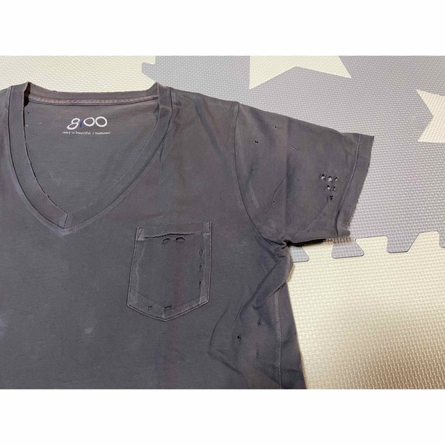 Ron Herman(ロンハーマン)のRon Herman ロンハーマン ダメージＶ首 Tシャツ メンズのトップス(Tシャツ/カットソー(半袖/袖なし))の商品写真