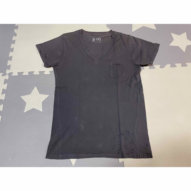 Ron Herman(ロンハーマン)のRon Herman ロンハーマン ダメージＶ首 Tシャツ メンズのトップス(Tシャツ/カットソー(半袖/袖なし))の商品写真