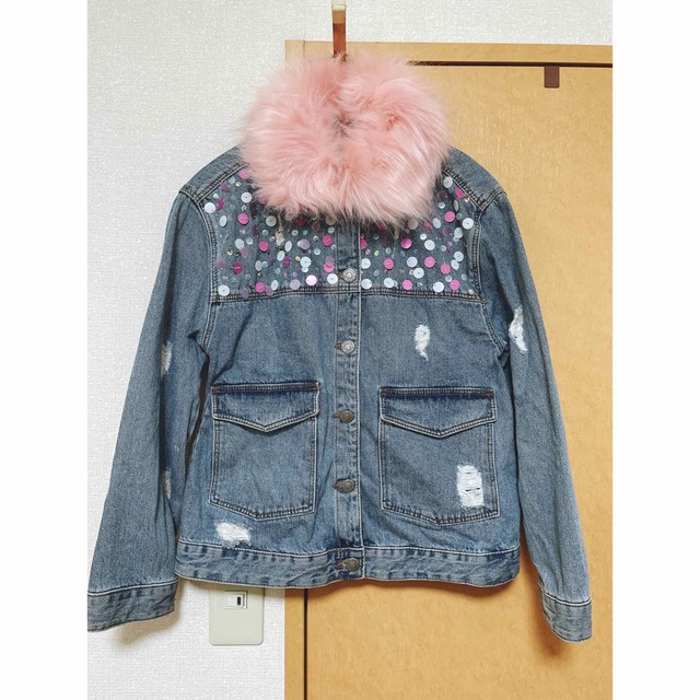 ZARA KIDS(ザラキッズ)のZARA デニムジャケット11/12 152cm キッズ/ベビー/マタニティのキッズ服女の子用(90cm~)(ジャケット/上着)の商品写真