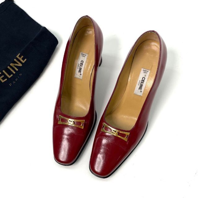 celine(セリーヌ)のオールドセリーヌ CELINE パンプス 37 24cmイタリア購入 レディースの靴/シューズ(ハイヒール/パンプス)の商品写真
