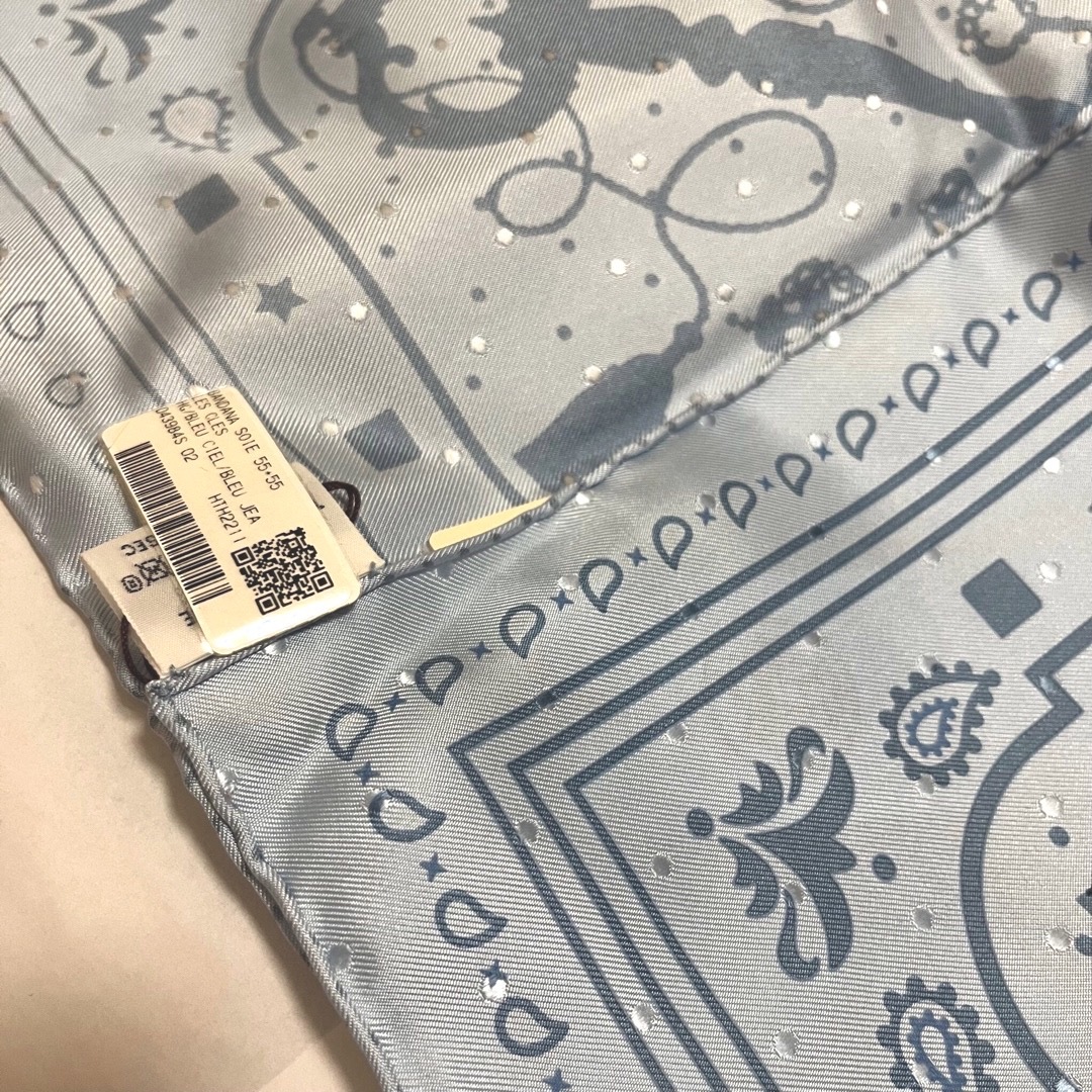 Hermes - HERMES エルメス バンダナ55 レクレ ブルー 2023SSの通販 by