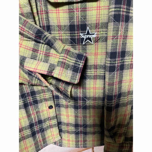 Supreme(シュプリーム)の美品 Supreme Quilted Plaid Flannel shirt S メンズのトップス(シャツ)の商品写真