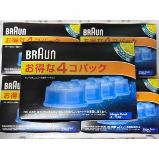 ブラウン(BRAUN)のブラウン BRAUN CCR4CR 専用洗浄液 （4個入）5点まとめ(メンズシェーバー)