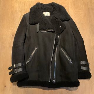 アクネストゥディオズ(Acne Studios)の36サイズ　Acne Studios ムートンライダーズジャケット(ライダースジャケット)