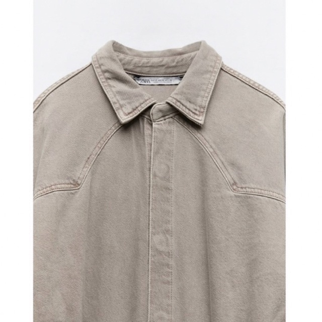 ZARA デニム TRF ジャンプスーツ グレー オーバーオール S 大きめ