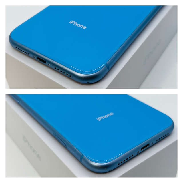 B 新品電池 iPhone XR Blue 64 GB SIMフリー 本体 印象のデザイン www