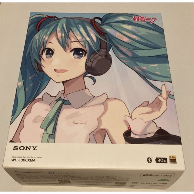 ワイヤレスヘッドホン WH-1000XM4 ブラック(初音ミクコラボ