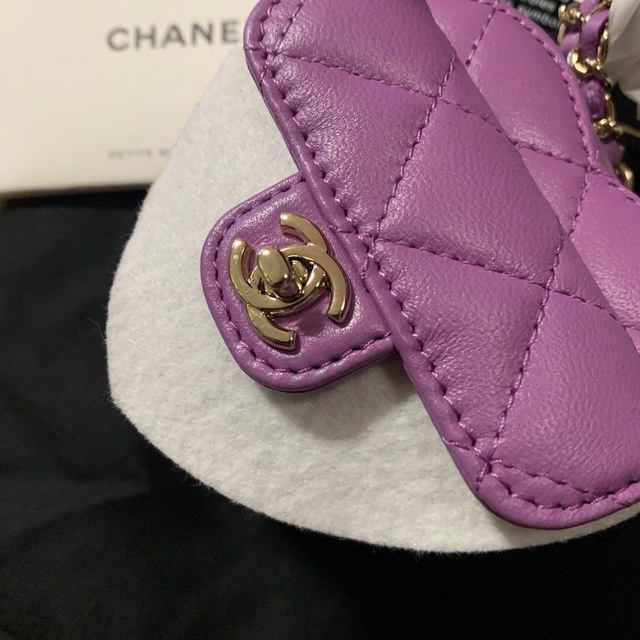 CHANEL(シャネル)の新品CHANEL ハートバッグ コインパース チェーンクラッチ ネックレス レディースのバッグ(ショルダーバッグ)の商品写真