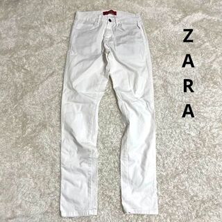 ザラ(ZARA)のZARA BASIC パンツ ストレート コットン98% M(デニム/ジーンズ)