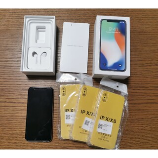 iPhone - i phone x 64gb ホワイト 電池交換済100% アイフォン テンの ...