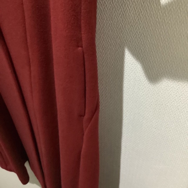 ティッカ　赤ロングコート　レッド　サイズ36 TICCA ポケット付