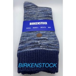 ビルケンシュトック(BIRKENSTOCK)の新品　ビルケンシュトック　メンズソックス　藍色　28センチ用(小さめ)(ソックス)