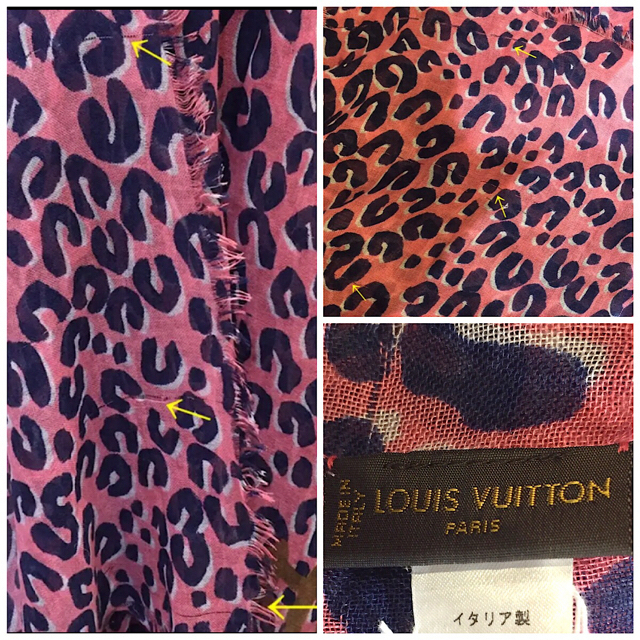 LOUIS VUITTON(ルイヴィトン)のLOUIS VUITTON ルイヴィトン カシミヤ シルク ストール レディースのファッション小物(ストール/パシュミナ)の商品写真