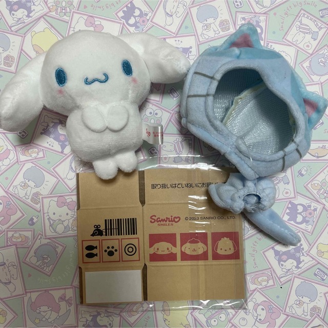 ⭐️新品未使用⭐️えらんであにまるマスコット⭐️シナモロールうさ耳 ...