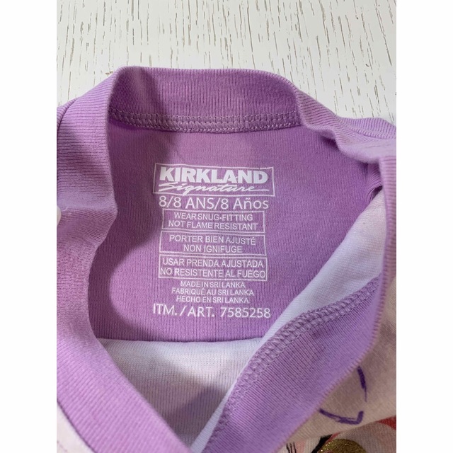 KIRKLAND(カークランド)の長袖・長ズボンパジャマ&半袖・長ズボンパジャマ上下セット2種セット サイズ130 キッズ/ベビー/マタニティのキッズ服女の子用(90cm~)(パジャマ)の商品写真