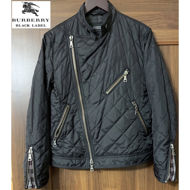 美品★BURBERRY BLACK LABELライダースジャケット/サイズM