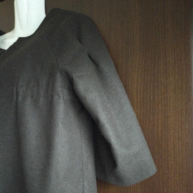 ANANAS - ANANAS ノーカラージャケット ウール 七分袖の通販 by たいし