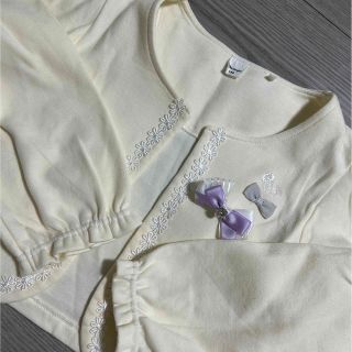 【一度のみ♡】レース♡ボレロ♡130 リボンブローチ付き🧸✨(ドレス/フォーマル)